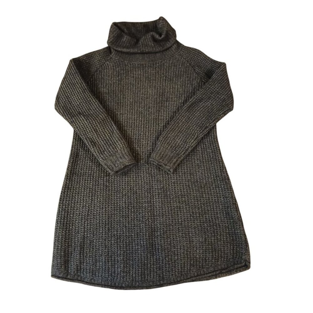 TOAD & CO Gray/Blue Tunic Wool Turtleneck Sweater EUC - Picture 7 of 11